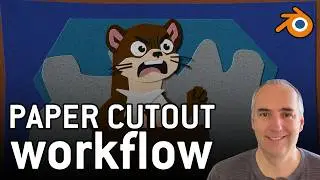I created a workflow to simulate paper cutouts in Blender and Affinity