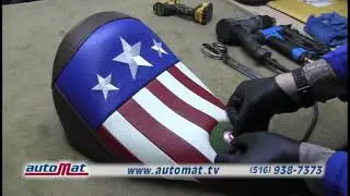Captain America Motorcycle Seat
