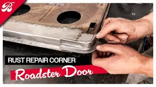 Step-by-Step: Restoring Rusty Door with Power Hammer and Profile Dies | '29 Roadster