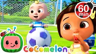 Soccer Song NINA BLOWS THE WHISTLE | with Nina and JJ | Cocomelon Nursery Rhymes for Kids