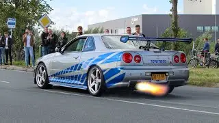 TOP 10 Nissan R32 R33 R34 FLAMES & BANGS