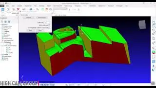 UnderCut Milling Operation with Projection Surface Strategy