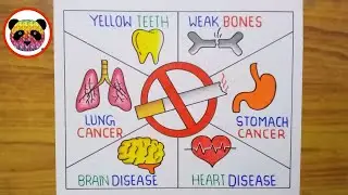 World No Tobacco Day Drawing / Anti Tobacco Day Poster Drawing / No Smoking Day Drawing / Tobacco
