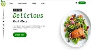 How To Design A Food E-Commerce Website using html CSS