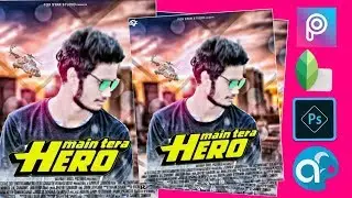 Make Professional Movie Poster Using Picsart , Snapseed , Photoshop Express And Artflow || By DK