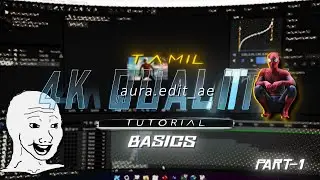How to Edit in 4K Quality in After Effects | Tamil Tutorial (Part 1)🔥