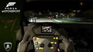 Forza Motorsport - Lamborghini #63 Squadra Corse Huracán 2015 | Cockpit View | Spa | Night