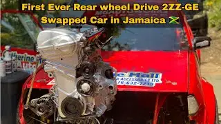 First ever rear wheel drive 2ZZ-GE swapped car in Jamaica 🇯🇲 | Toyota Starlet