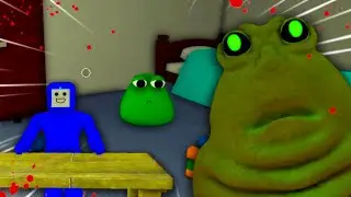 NEW GREEN POU'S CHILD ENDING INSIDE BASEMENT! - Bou's Revenge Roblox Basement Ending
