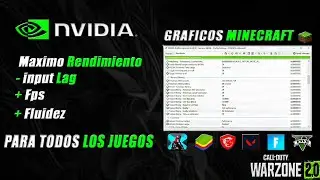 COMO SACAR MAXIMO RENDIMIENTO EN NIVIDIA + GRAFICOS MINECRAFT PARA TODOS LOS  JUEGOS 🚀