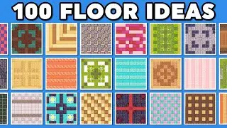 100 Must Know Minecraft Floor Designs! (Tutorial)