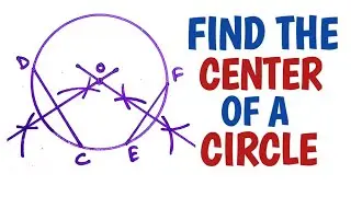 How to find the center of a circle........