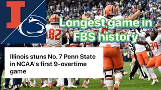 The college football game that went to NINE overtimes