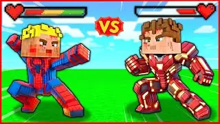 SPIDER-MAN EFEKAN VS IRONMAN ALPEREN! 😱 -Minecraft