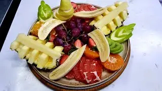 Meyve Tabağı Sunumu Nasıl Yapılır 🍇🍓🍍 #fruit #meyve #meyvetabağı #pratiktarifler #sunumönerileri