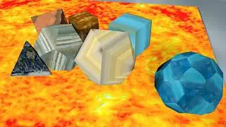 Cubic & Shapes planets bouncing on Sun sheet of paper