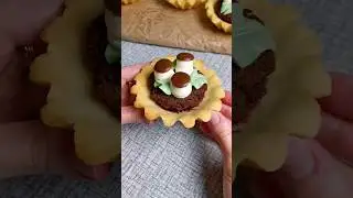 Пирожное Корзинка с грибочками 
