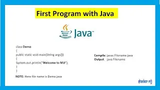 First Program with java | Shanker MJJ