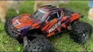 Traxxas hoss 4x4 🌧️wet road 💦 @murphymario13