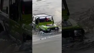 #shorts Jeep JY Wades Into Deep Water #rccrawler #rccar