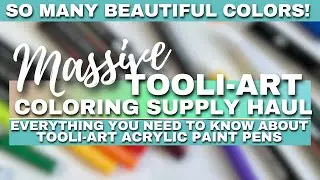 SO MANY COLORS! | MASSIVE TOOLI-ART SUPPLY HAUL | Adult Coloring