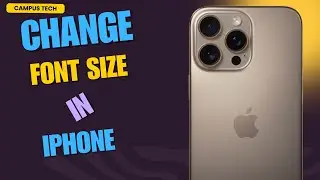 How To Change Font Size On ANY iPhone! 
