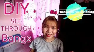 How to Cut Your Own Bangs (DIY Korean See Through Bangs)