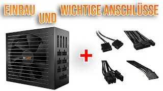 Installing the power supply and connecting cables | PC building for beginners #9