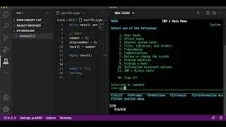 Coding in RPG (IBM i/AS400). Creating a simple RPG program with VScode