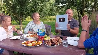 Серебряная кнопка Празднуем семьëй