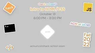 Hack School 1: Intro to HTML/CSS | Fall 2022