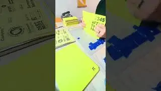 Making 500 font zines at home