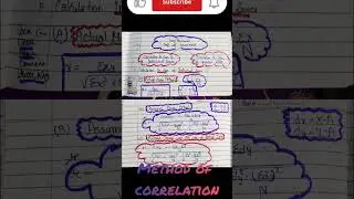 #karl Pearson correlation method #correlation #statistics #ugc net #shorts