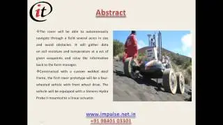 Designing An Autonomous Soil Monitoring Robot