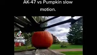 AK-47 vs Pumpkin slow motion