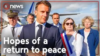 French President Macron arrives in riot-hit New Caledonia | 1News