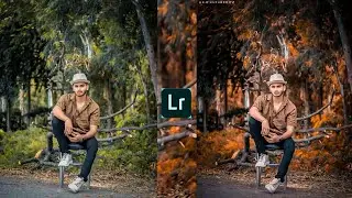 Lightroom moody orange effect photo editing // By #kujureditz #photo_editing #Lr_photo_editing