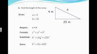 Pythagorean Theorem Application