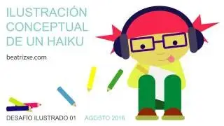 Desafío ilustración 01: ilustración conceptual de un Haiku