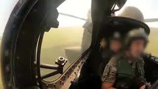 Боевая работа экипажа Ми-35М.