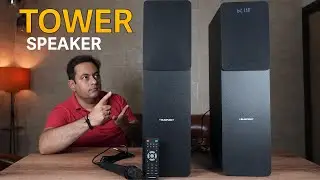 Blaupunkt Bluetooth Tower Speaker - Powerful Sound, Elegant Design, and Karaoke Ready