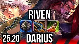 RIVEN vs DARIUS (TOP) | Dominating | NA Master | 25.20