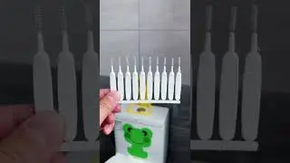 Shower head cleaning brush