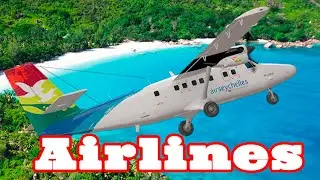 Seychelles airlines. Flight Mahé-Praslin.