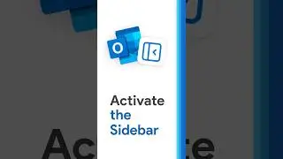 How to ACTIVATE the sidebar in Outlook [Quick Outlook Tutorial] 