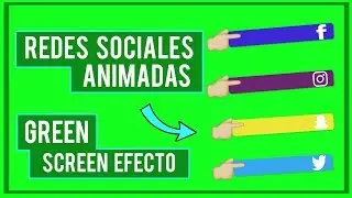 Redes sociales animadas En pantalla verde👍