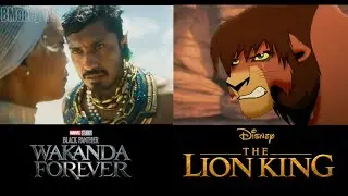 WAKANDA FOREVER Trailer 2 Side-By-Side W/ LION KING