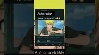 Naruto Bought A Television 😂🔥 || #shorts #shortvideo #naruto #narutoshippuden #viral