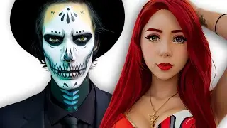 I WALK with the DEAD | Halloween Makeup (Day of the Dead)