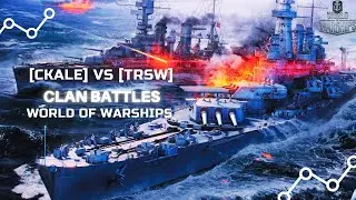 WOWS CLAN BATTLES TIER X / CKALE vs TRSW / World Of Warships 2021 